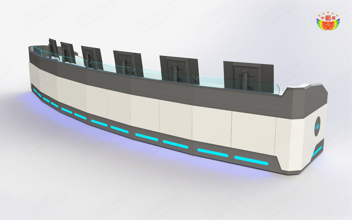 作戰(zhàn)指揮中心控制臺(tái)效果圖